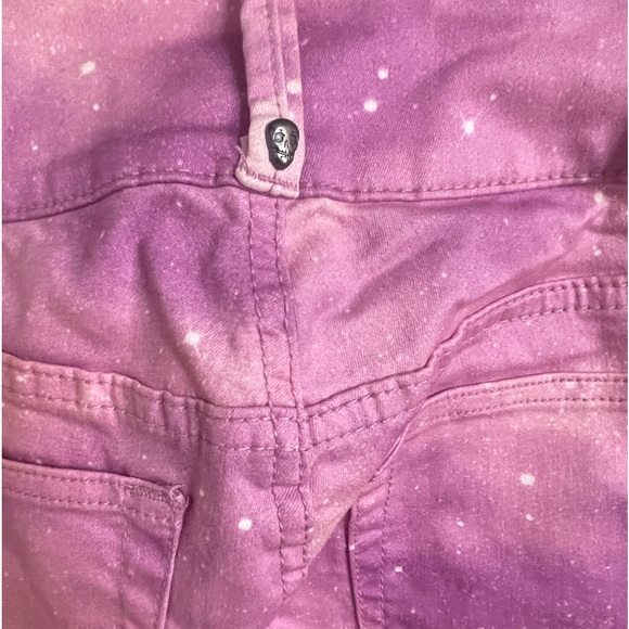 Black Heart Pastel Sky Print Super Skinny Jeans Size 5 - Picture 4 of 4